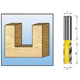 Фреза пазовая 10х20, S8, 2T Makita D-10073