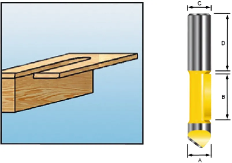 Филенчатая прорезная фреза 12х25.4, S12, 1Т Makita D-10584