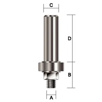 Стержень с гайкой для фрезы 23.8х8, S12 Makita D-12108