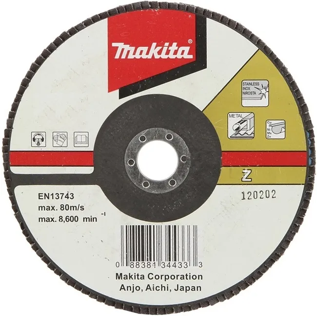 Лепестковый шлифовальный диск Z120, 125 мм Makita D-27517