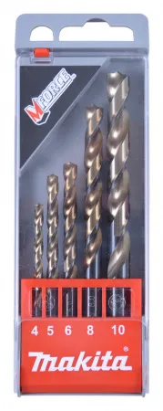 Набор свёрл по металлу M-force HSS, 4-10 мм, 5 шт Makita D-30508