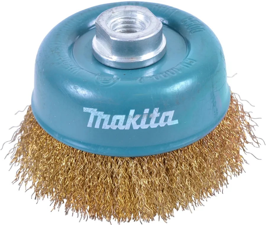 Чашечная щётка 90 мм, 0.3 мм, M14 для УШМ Makita D-39780