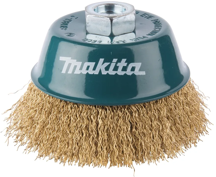 Чашечная щётка 100 мм с латунным покрытием M14 для УШМ Makita D-39805