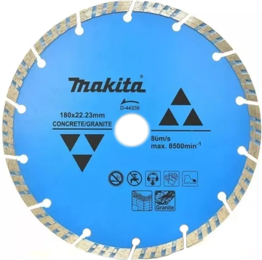 Алмазный диск по бетону 180x22.23 мм Makita D-44339