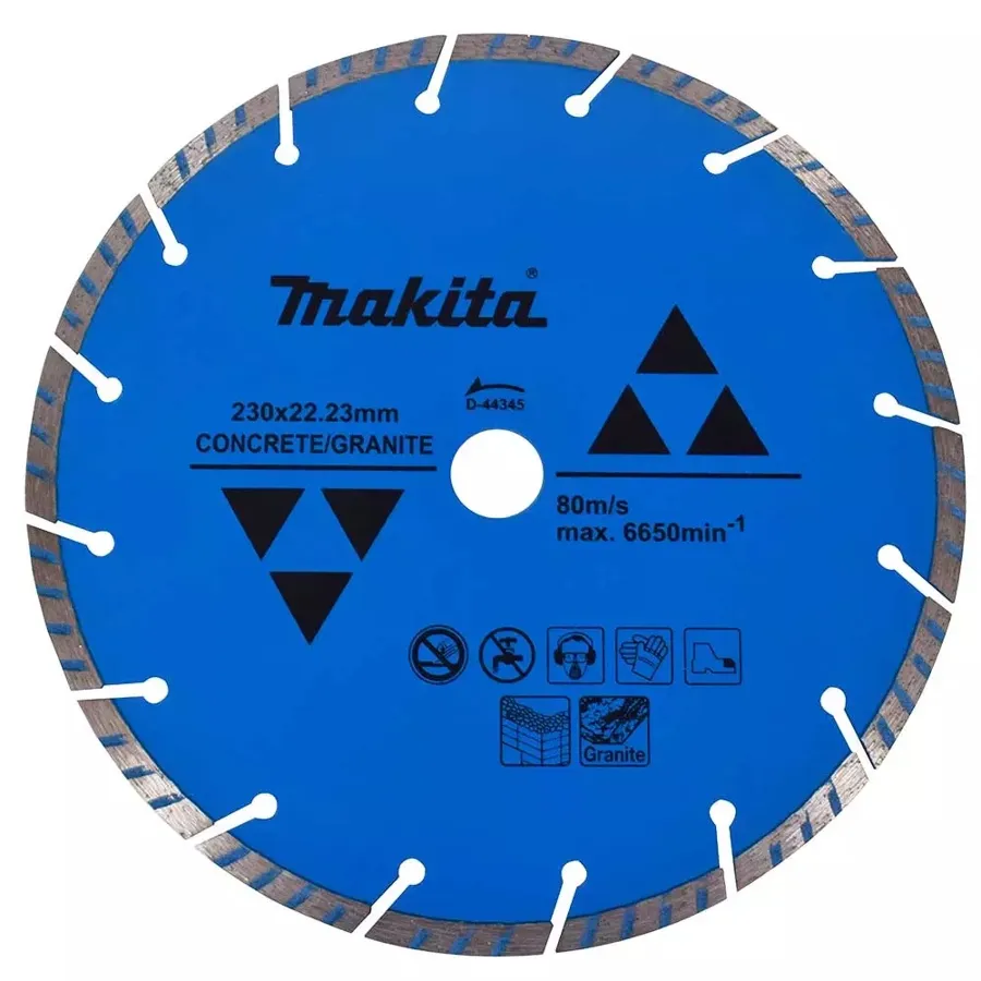 Алмазный диск по бетону 230x22.23 мм Makita D-44345