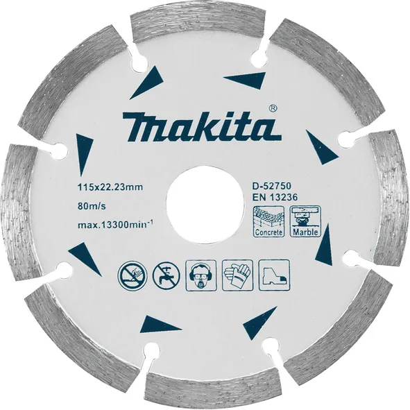 Диск алмазный по бетону 115x22,23 мм Makita D-52750