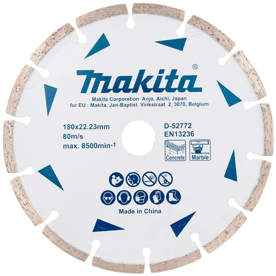 Диск алмазный по бетону 180x22,23 мм Makita D-52772