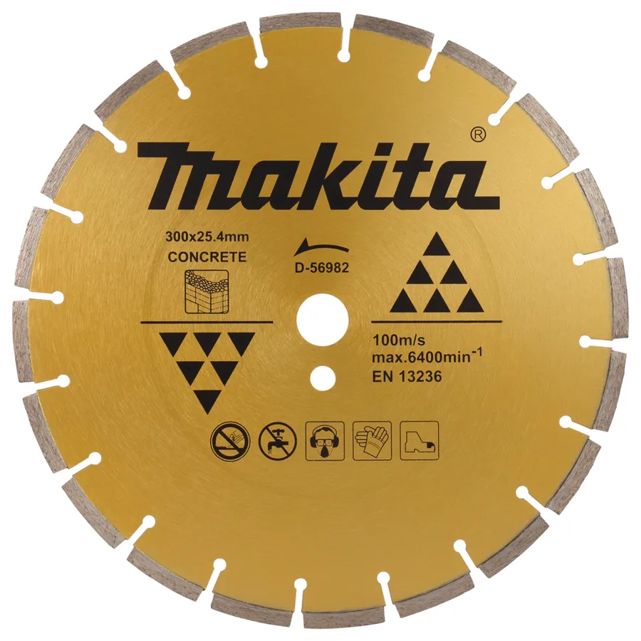 Алмазный диск по бетону 300х25,4/20 мм Makita D-56982