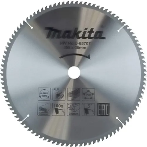 Пильный диск универсальный 355x30 мм, 100T Makita D-65707
