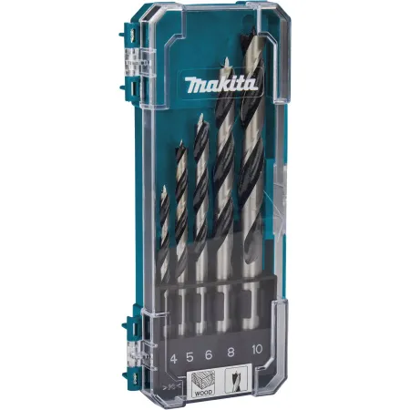 Набор сверл по дереву, 5 шт. (4,5,6,8,10 мм)  Makita D-72861