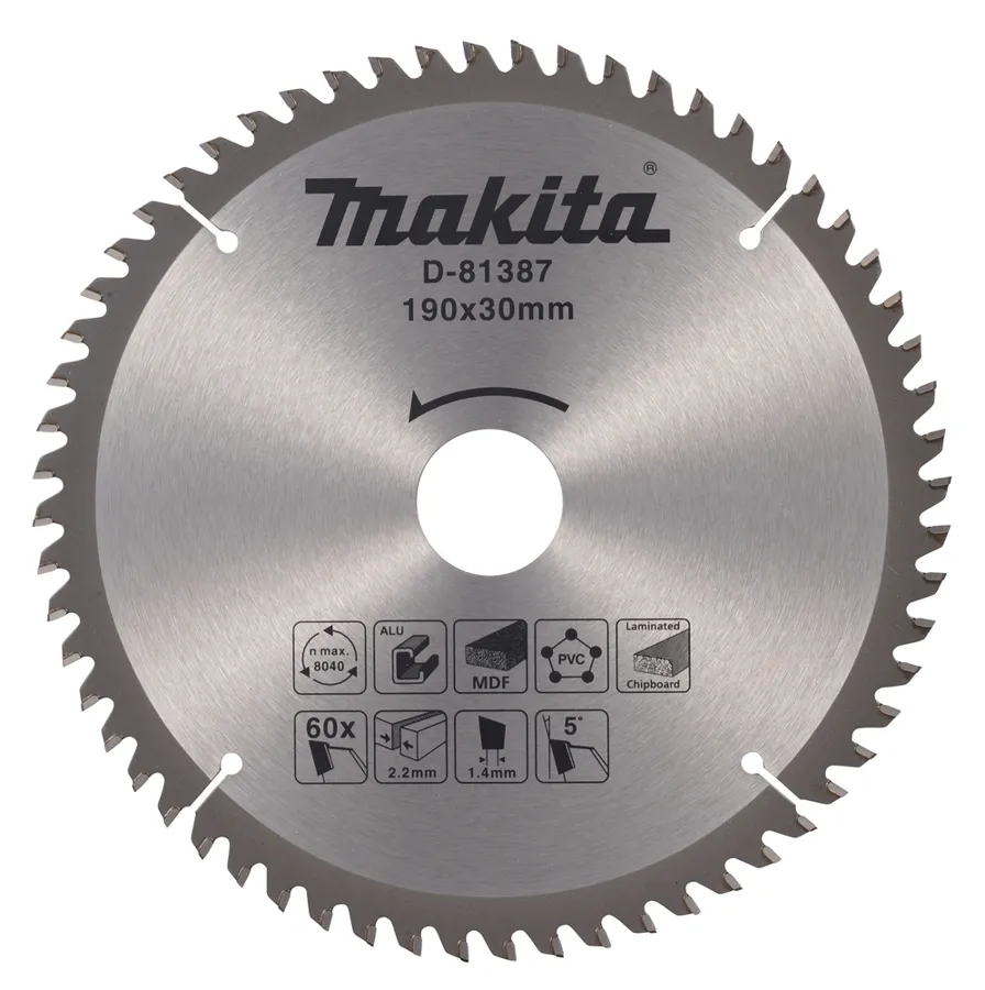 Диск универсальный 190х2.2х30, 60T Makita D-81387