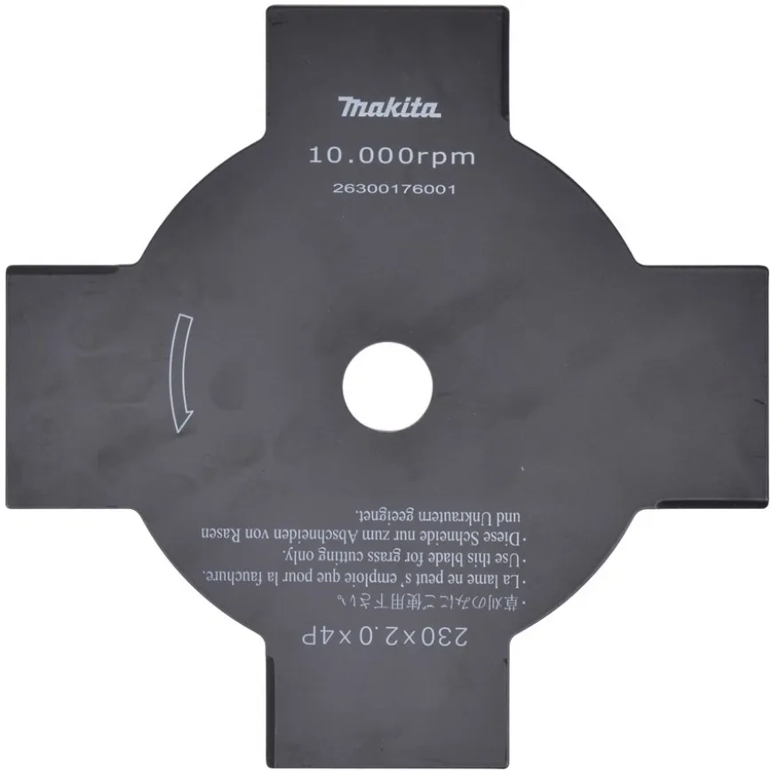 Нож для густой поросли 230х25.4, 4T Makita DA00000181
