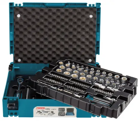 Набор ключей, головок, бит 120 шт. Makita E-08713