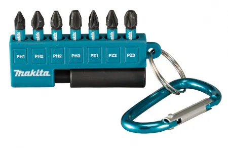 Набор насадок 25 мм Impact Black с держателем на карабине, 8 шт Makita E-11994